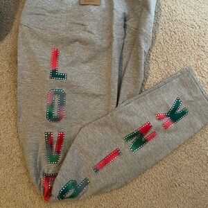 NWT PINK Leggings Size L